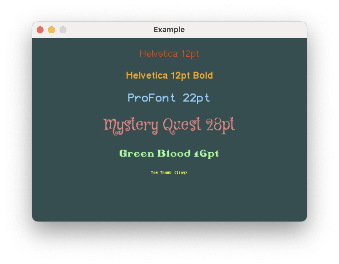 U8g2 Fonts